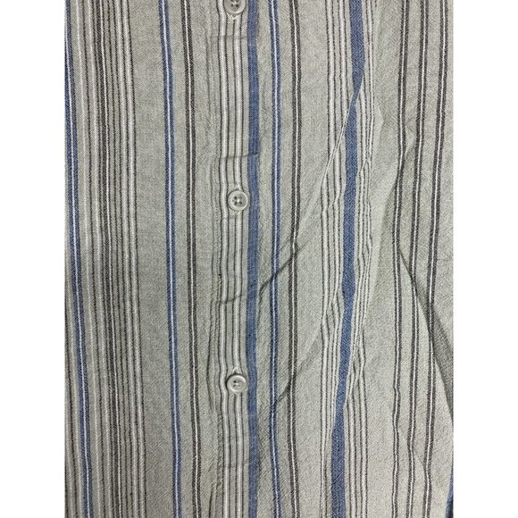 Cloth and Stone Size Medium Linen Blend Shift Dress Green Button Back Short - Picture 10 of 12